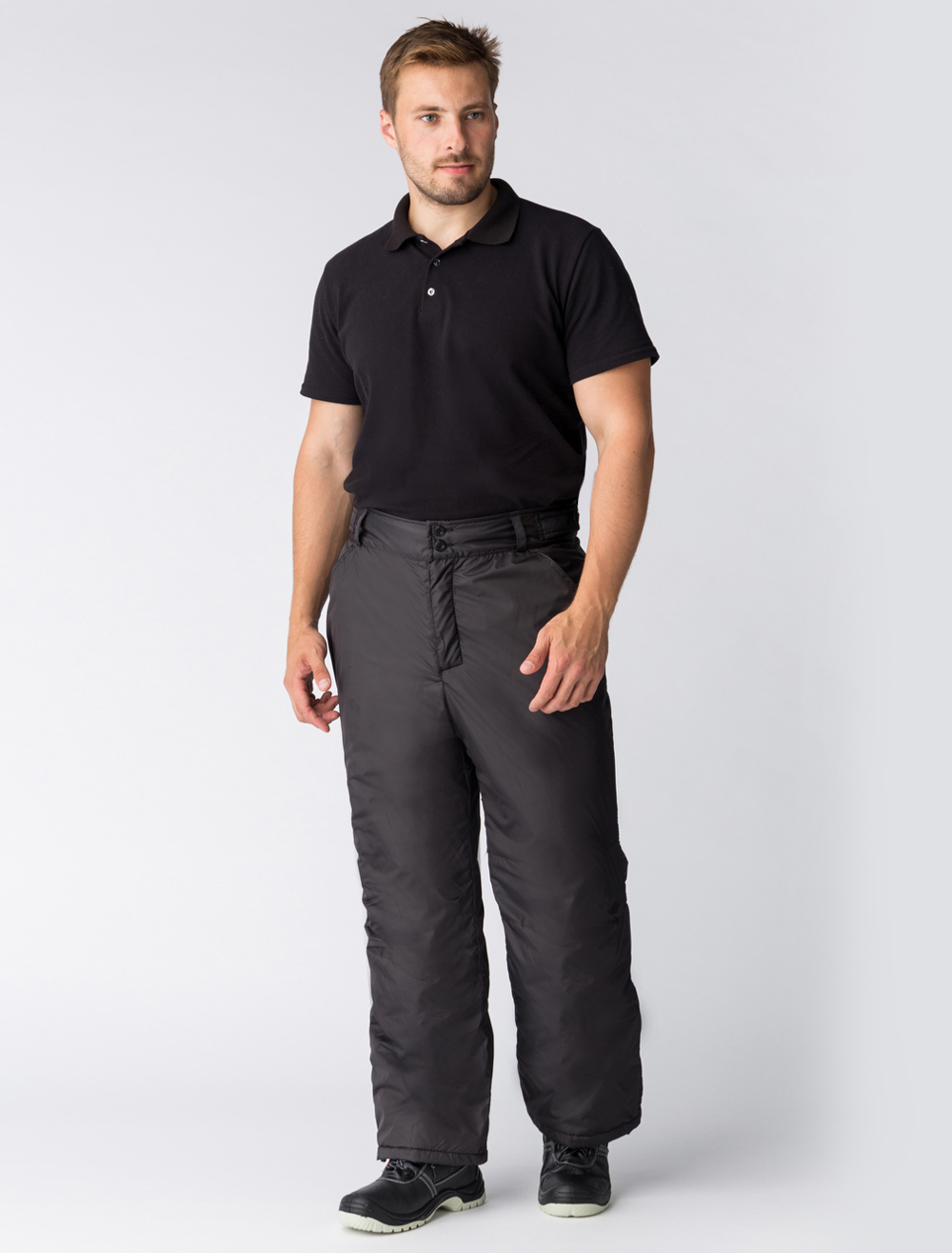 Брюки зимние мужские Европа, тк.Дюспо,80, черный М