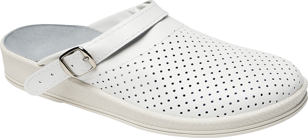 Сабо кожа, ПВХ, Павел, белый