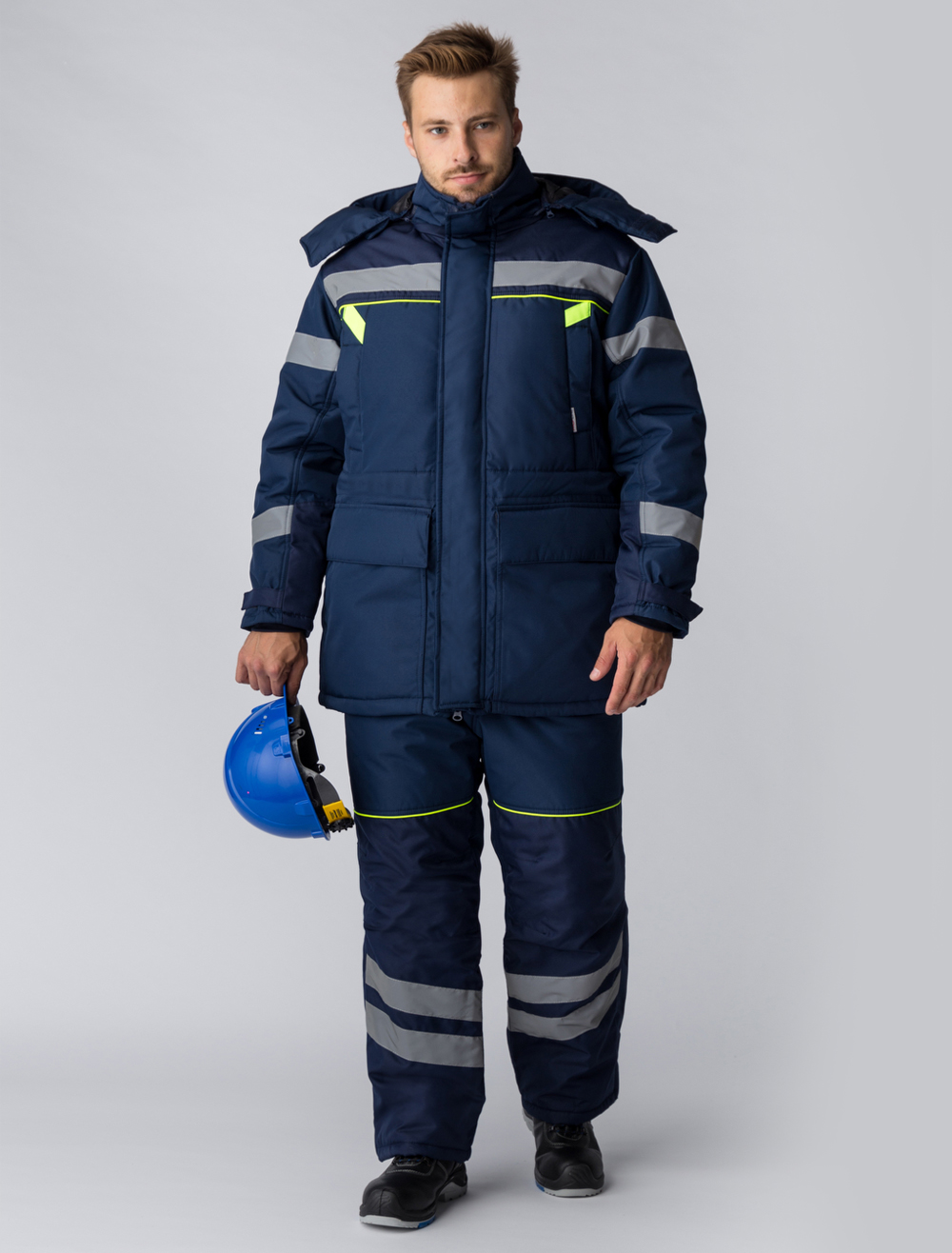 Костюм зимний ИТР PROFLINE SPECIALICT WINTER, тк.Восток-Мембрана, п/к+жилет, т.синий М