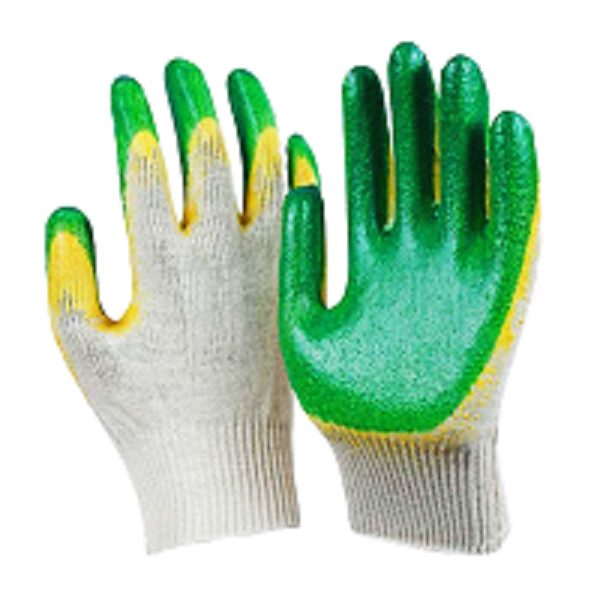 Перчатки х/б с латексным 2-м обливом