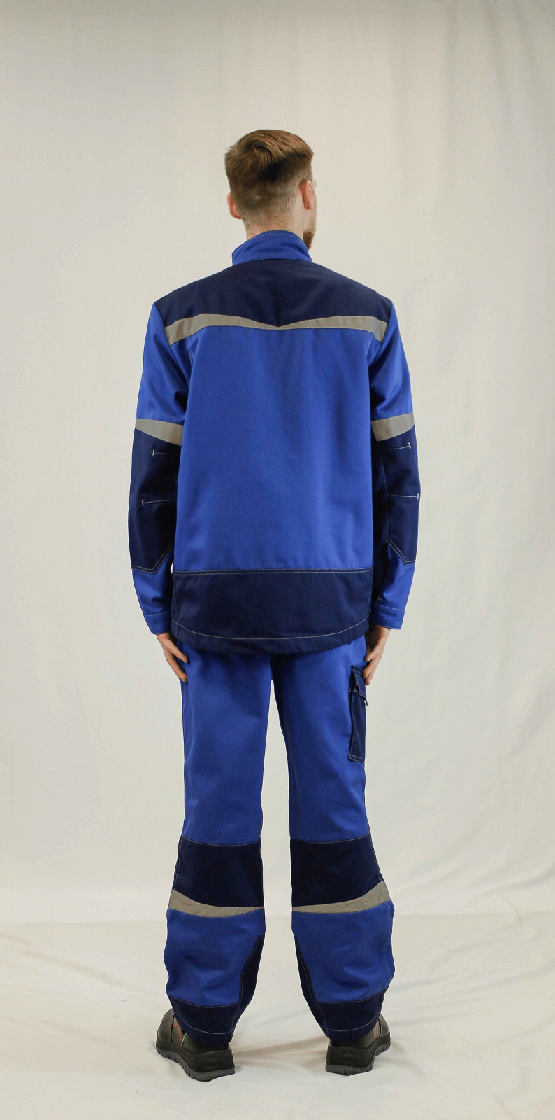 Костюм мужской ИТР МС-1, тк.Смесовая,300, брюки, т.синий/васильковый М