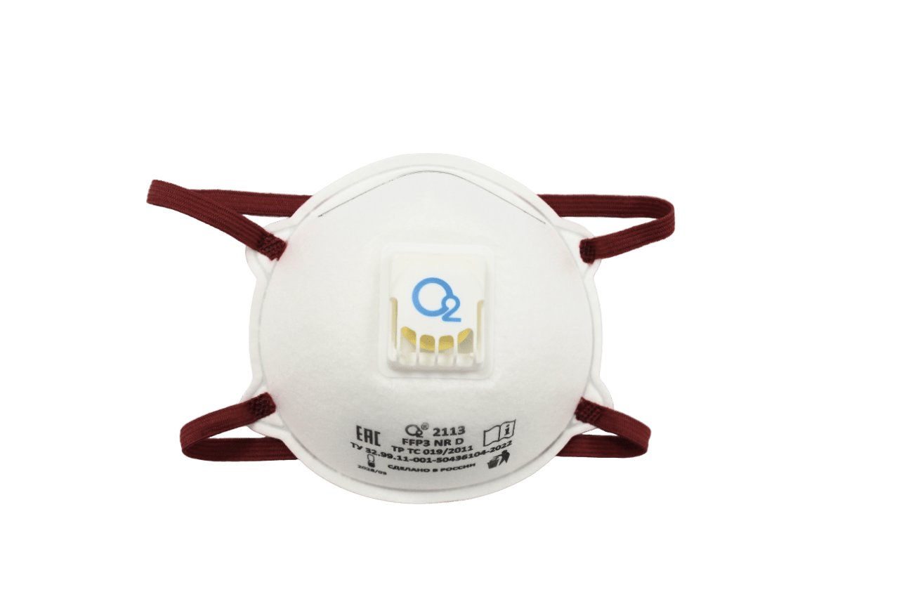 Респиратор 50 ПДК FFP3 NR D O2 2113 с клапаном