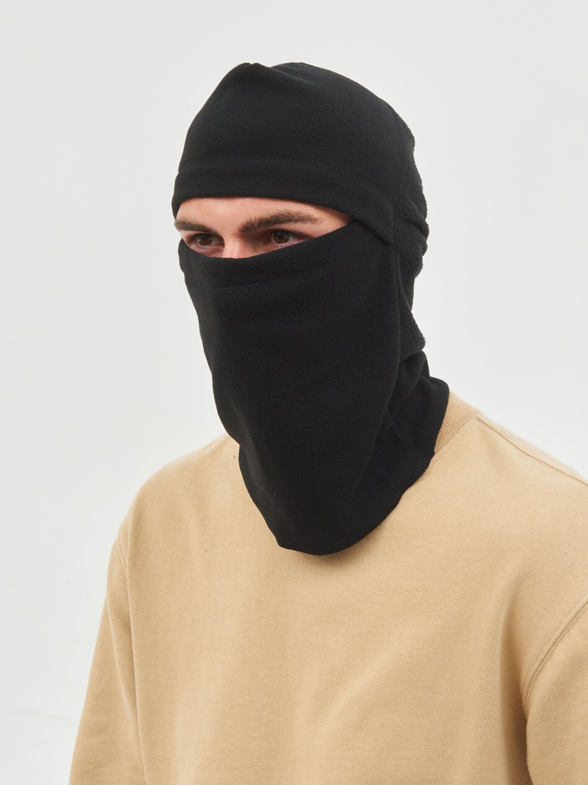 Балаклава, тк.Флис,280, Черный М 