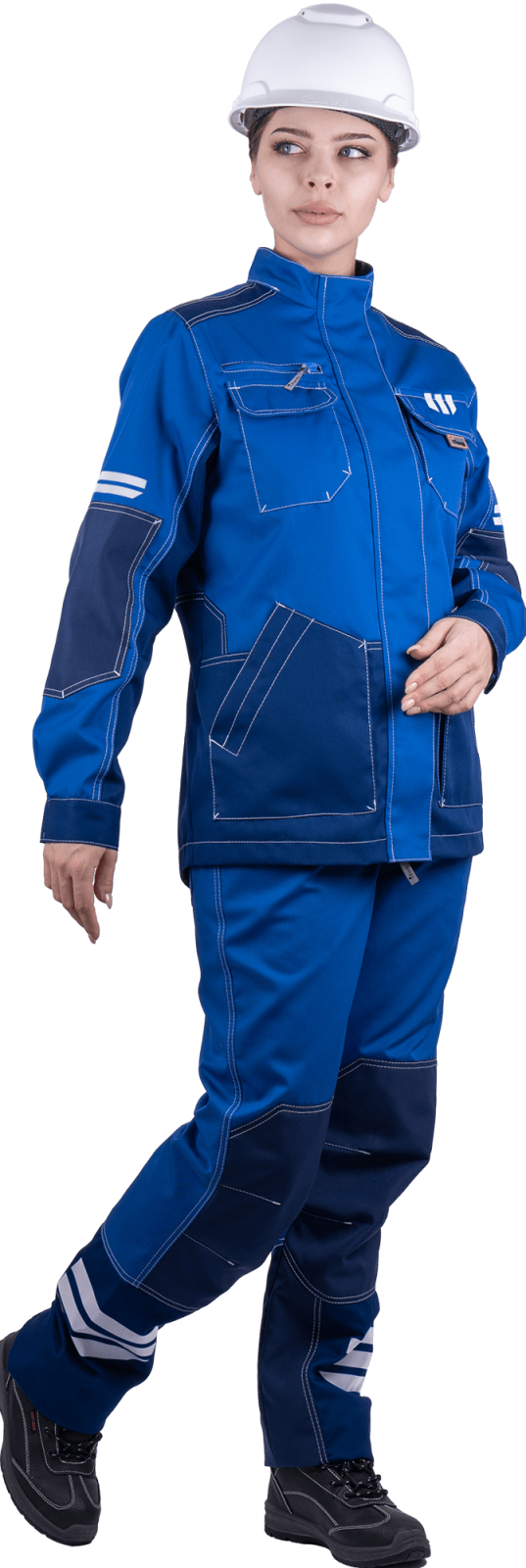 Куртка женская Эдванс, тк.Томбой,245, васильковый/т.синий