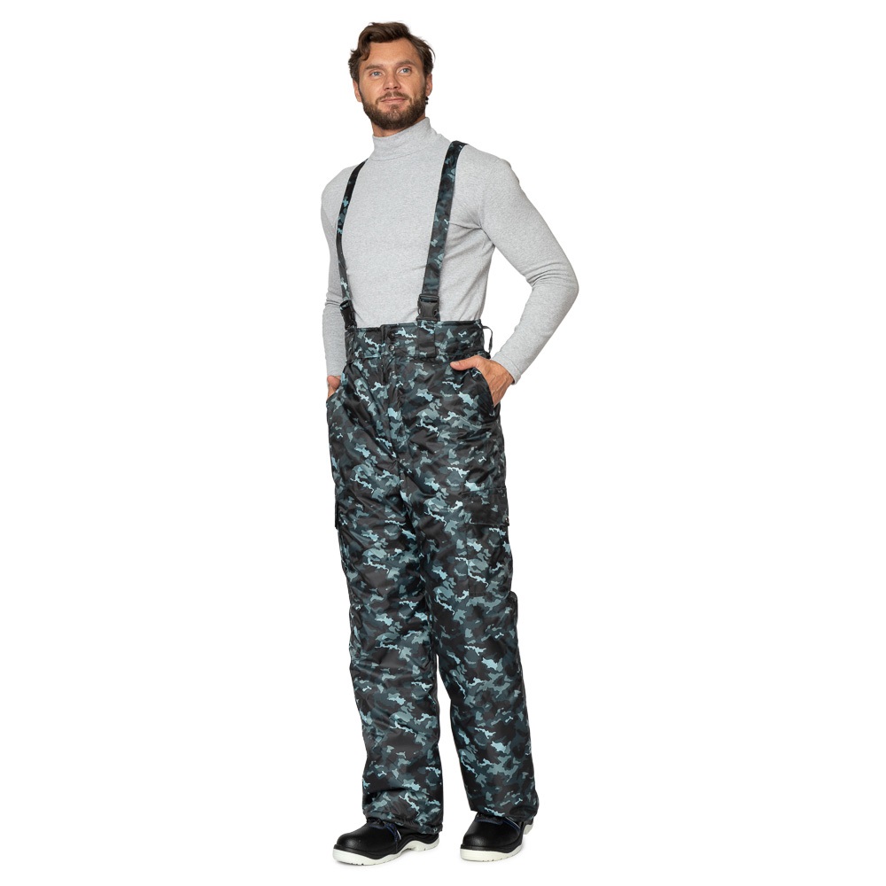 Купить брюки зимние мужские альфа, тк.оксфорд,150, кмф город серый в Тюмени