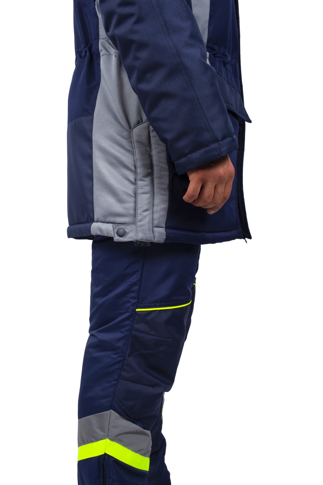 Куртка зимняя мужская PROFLINE SPECIALIST, тк.Таслан,135, IV+Особый, серый/т.синий М
