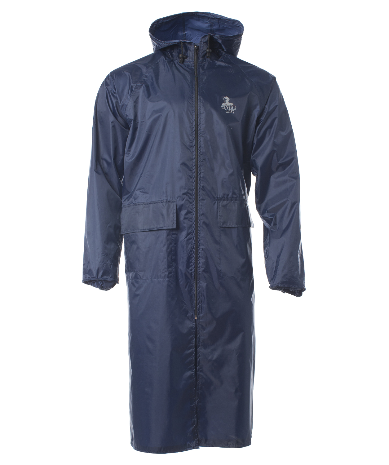 Плащ влагозащитный Тайфун, тк.Плащевая/ПВХ,200, синий М