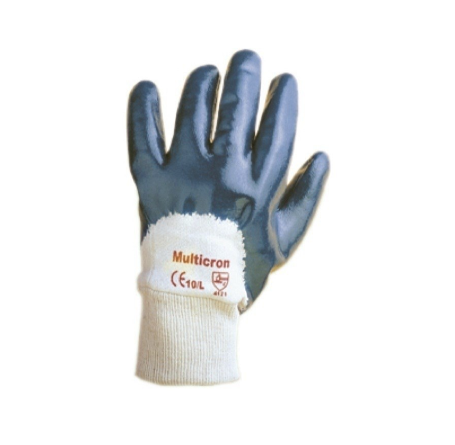 Перчатки х/б с нитриловым обливом 3/4, манжет резинка, Пер300 Multicron
