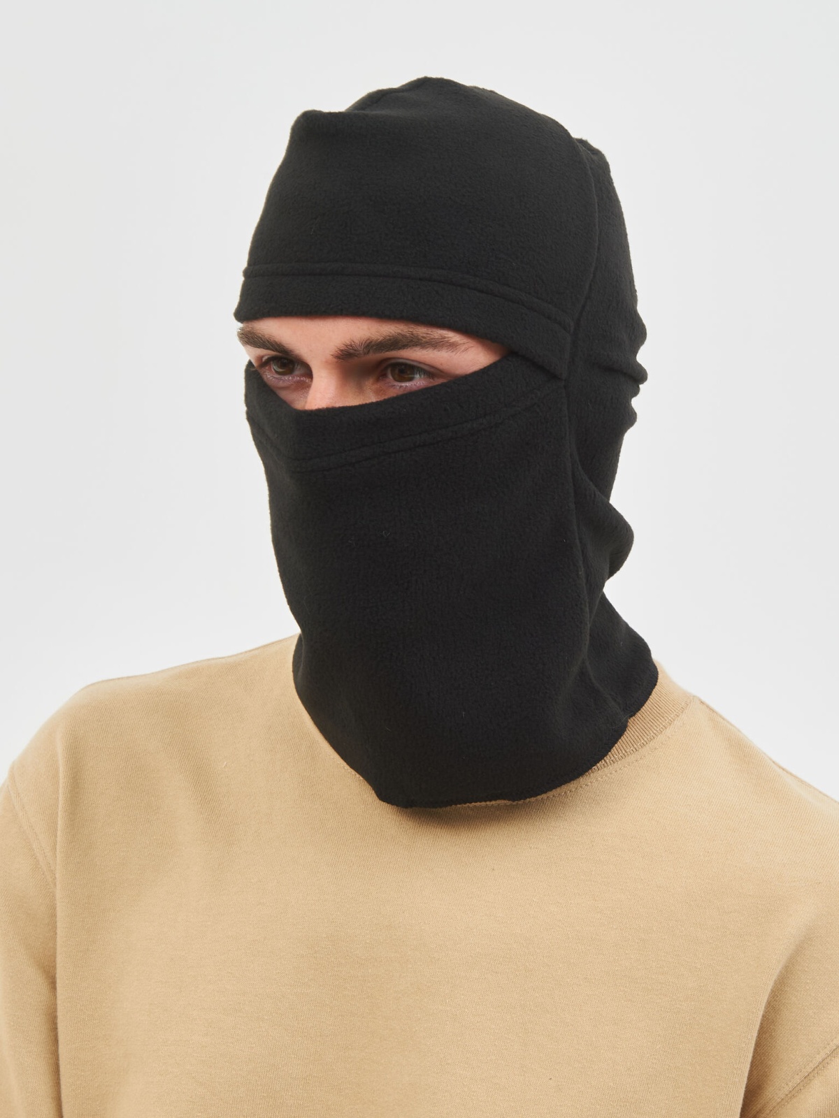 Балаклава, тк.Флис,180, Черный М 