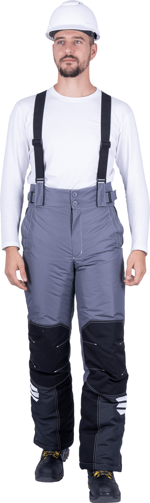 Брюки зимние мужские Эдванс, тк.Нортси,135, серый/т.серый/черный М