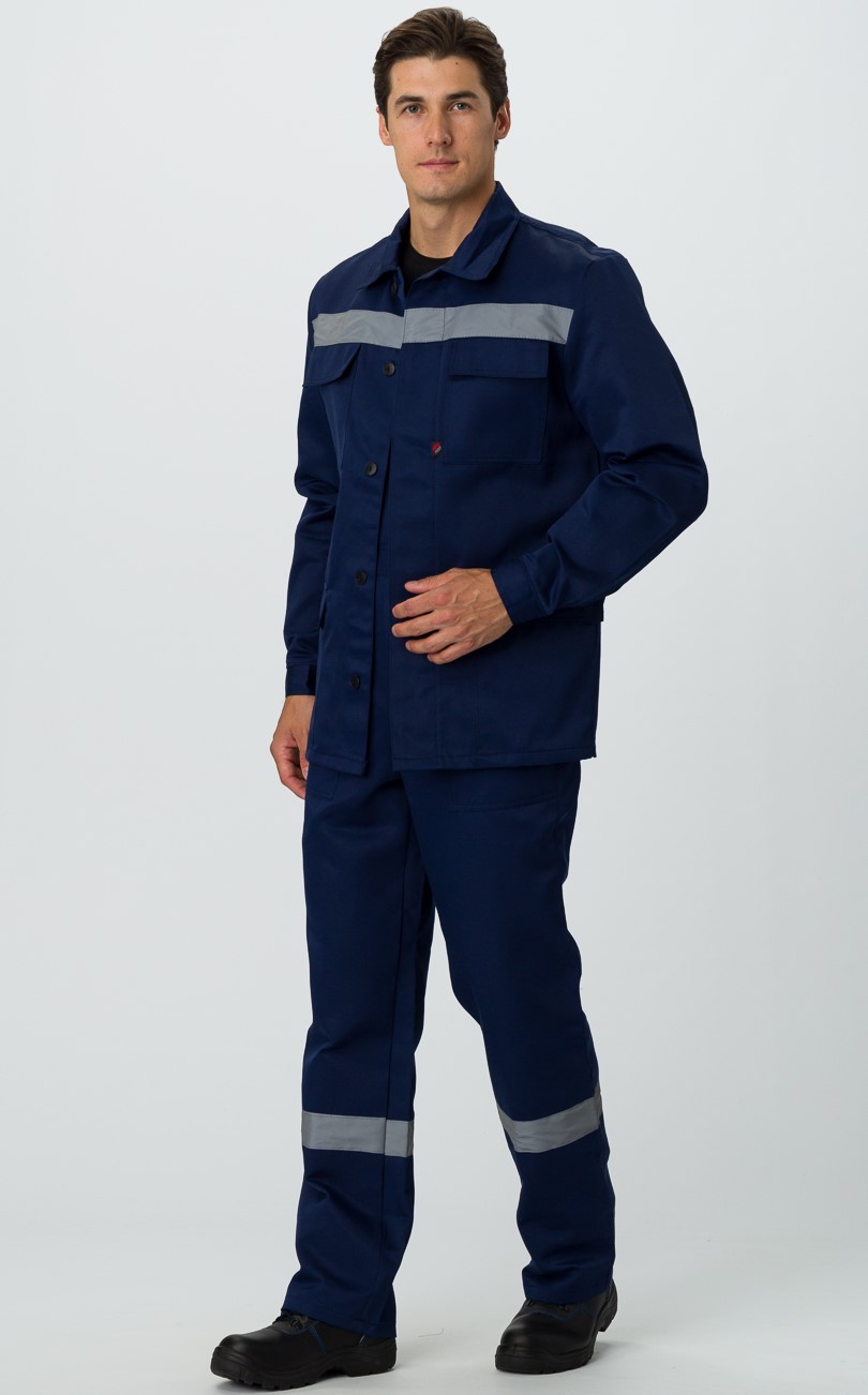 Костюм мужской Экспертный-Люкс СОП, тк.Смесовая,210, п/к, т.синий М