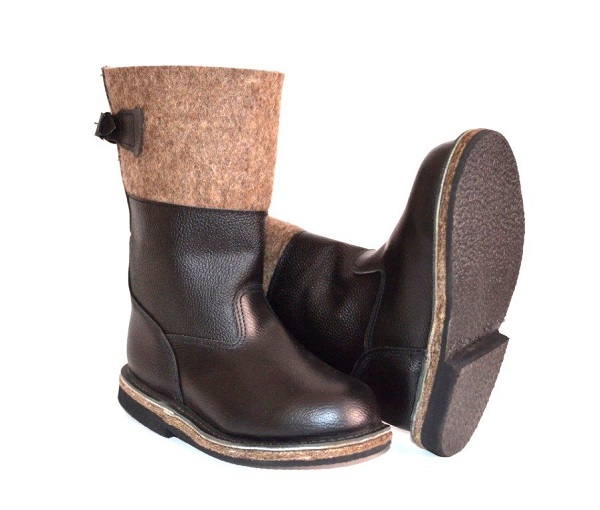 Сапоги зимние, кожа/войлок, ТЭП, КП, Полярник К