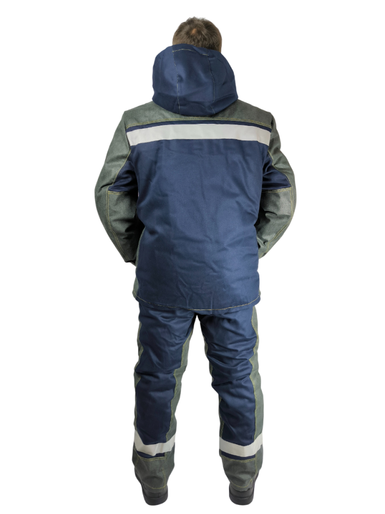 Костюм сварщика зимний 3 кл. защиты 5097Л тк.СМИТ, т.синий, 450, ТЕРМОШИЛД-ПС куртка-брюки М