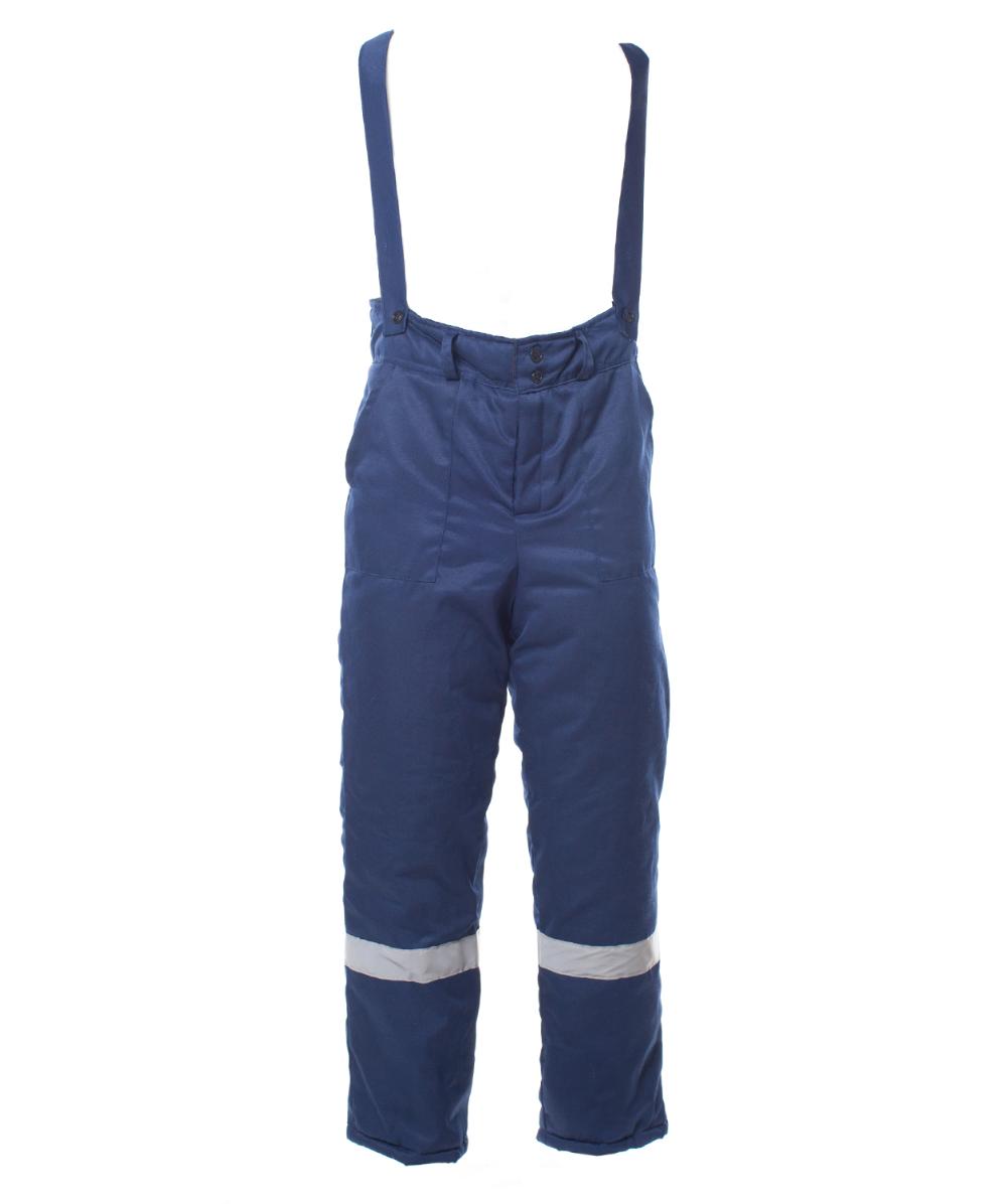 Брюки зимние мужские Стандарт с СОП, тк.смесовая,200, т.синий М