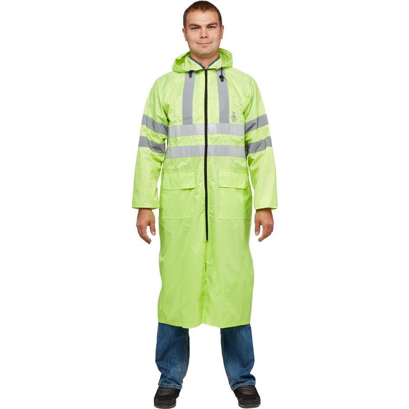 Плащ влагозащитный Тайфун с СОП, тк.Плащевая/ПВХ,200, лимон М
