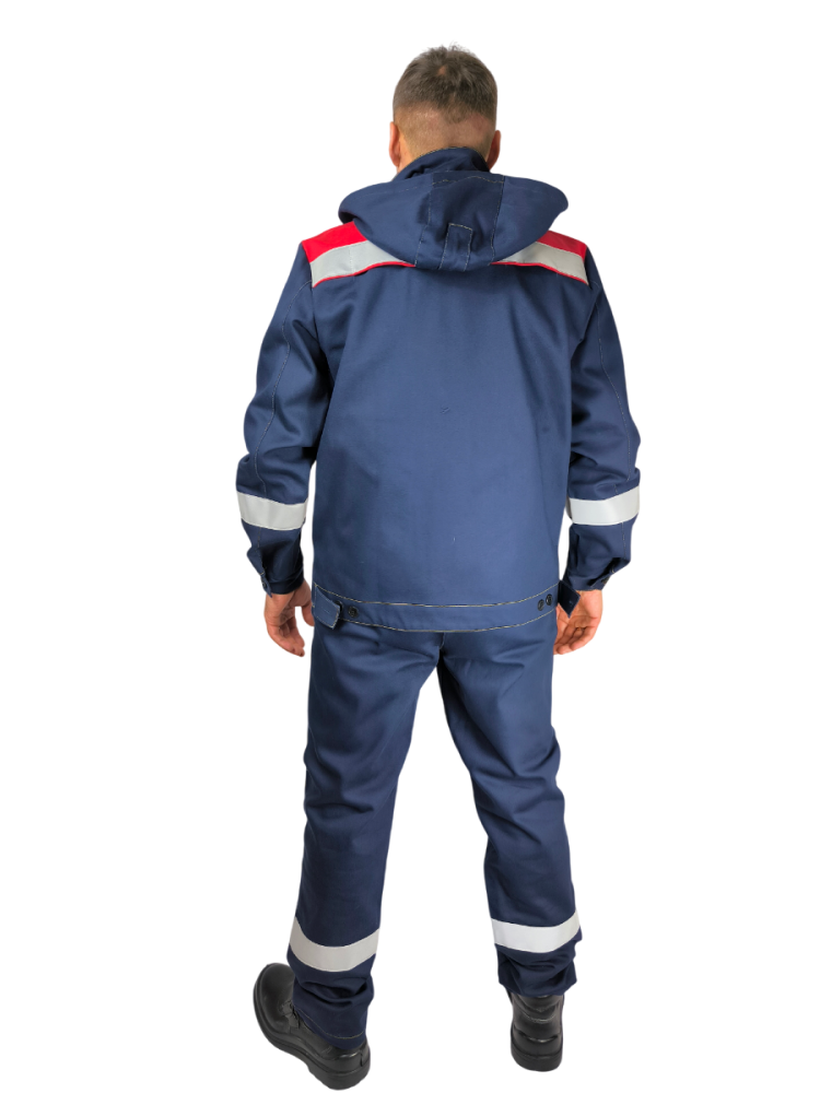 Костюм мужской монтажника 5820 НЛ, т.к. Смит,450, п/к, т.синий/красный М