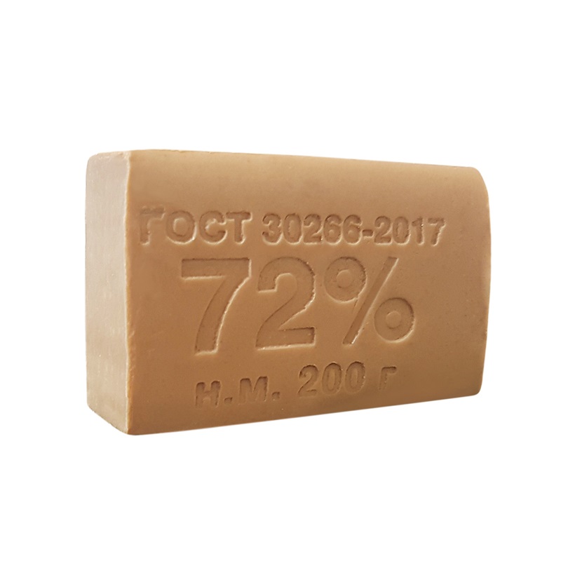 Мыло твердое хозяйственное РУСТОРГ 72% 200гр без упаковки
