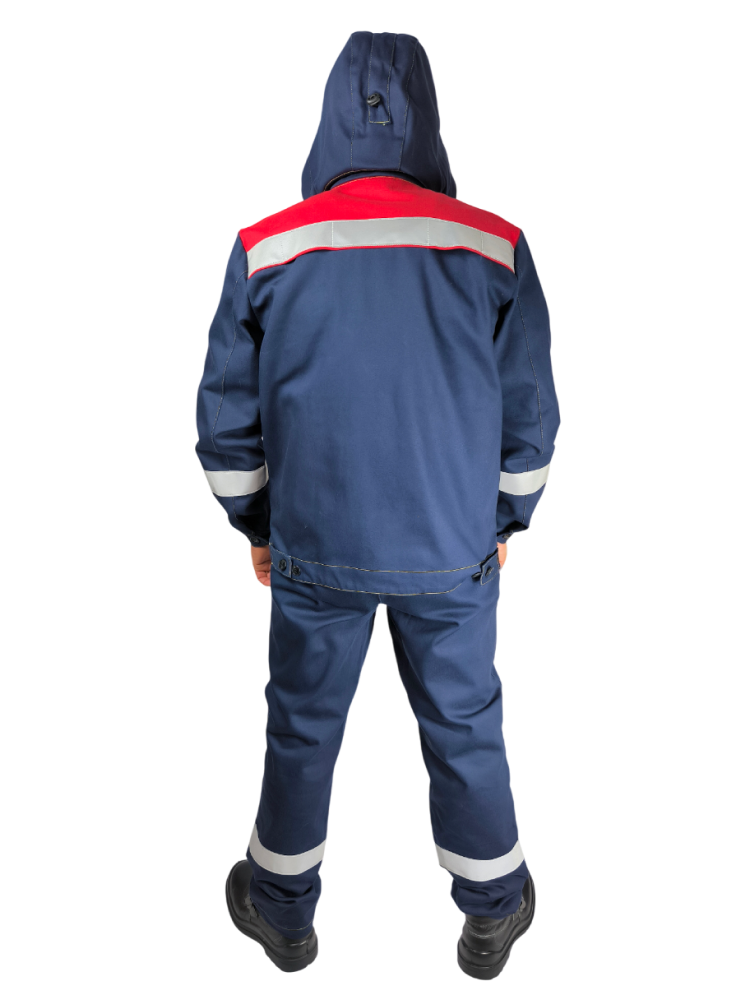 Костюм мужской монтажника 5820 НЛ, т.к. Смит,450, п/к, т.синий/красный М