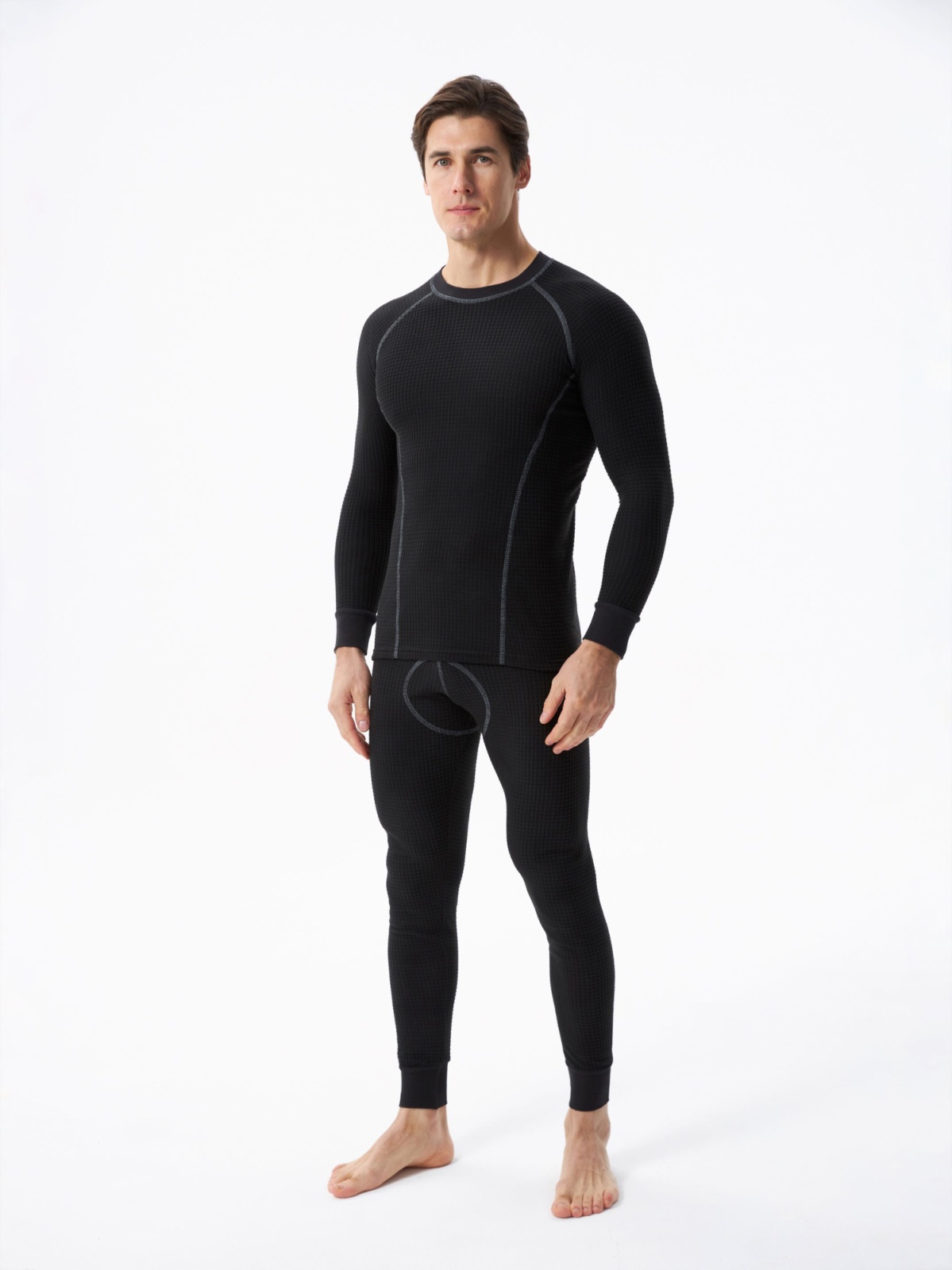 Термобелье перфорированное Hobo Pro DryWarm, тк.Стрейч-флис, черный М