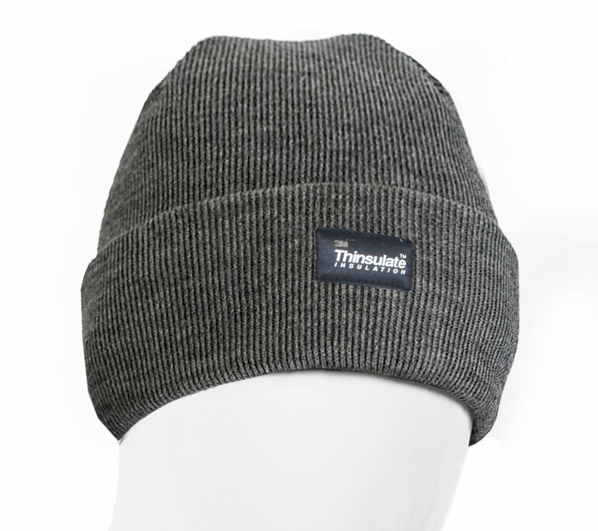 Шапка вязаная с отворотом Север, Акрил/Флис, Тhinsulate™, серый М