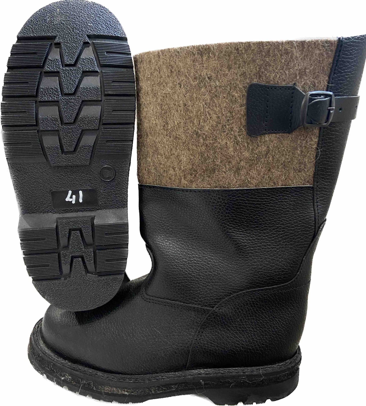 Сапоги зимние, кожа/войлок, ПУ/ТПУ, МП, Полярник 