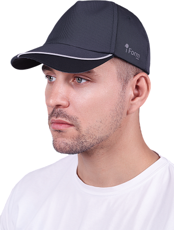 Бейсболка IFORM, тк.Смесовая,245, т.серый/черный М