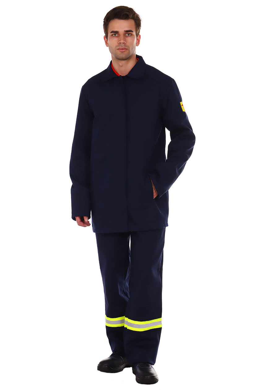 Костюм сварщика 3 кл. защиты летний Гефест СТ, брюки, т.синий М