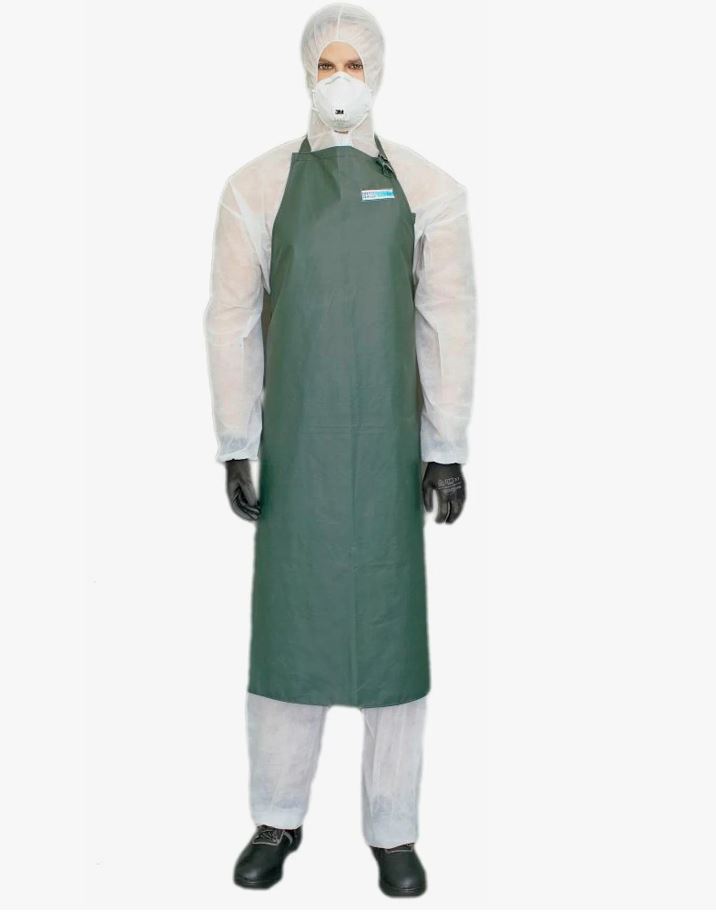 Фартук КЩС, тк.ПВХ,480, 97х120см, Chemical WPL, олива М