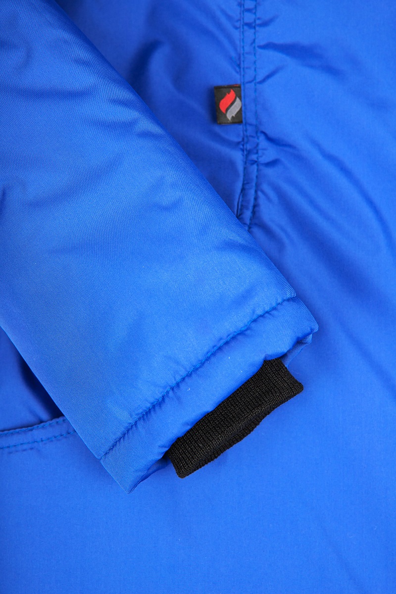 Куртка зимняя женская Снежана, тк.Дюспо, васильковый/т.серый