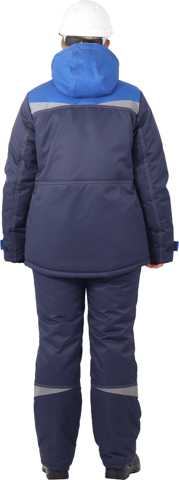 Костюм зимний женский КМ-10 Люкс, тк.Смесовая,220, т.синий/васильковый