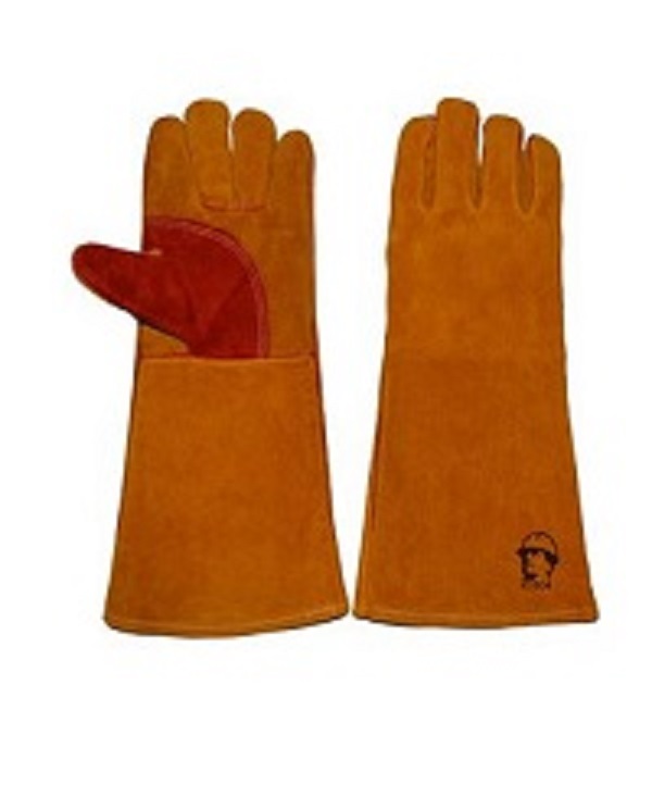 Краги спилковые пятипалые Сиберия Kevlar РосМарка KE1476, рыжий