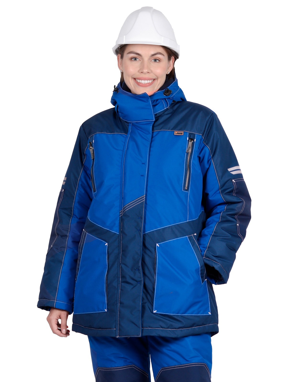 Куртка зимняя женская Эдванс, тк.Нортси,135, т.синий/васильковый М