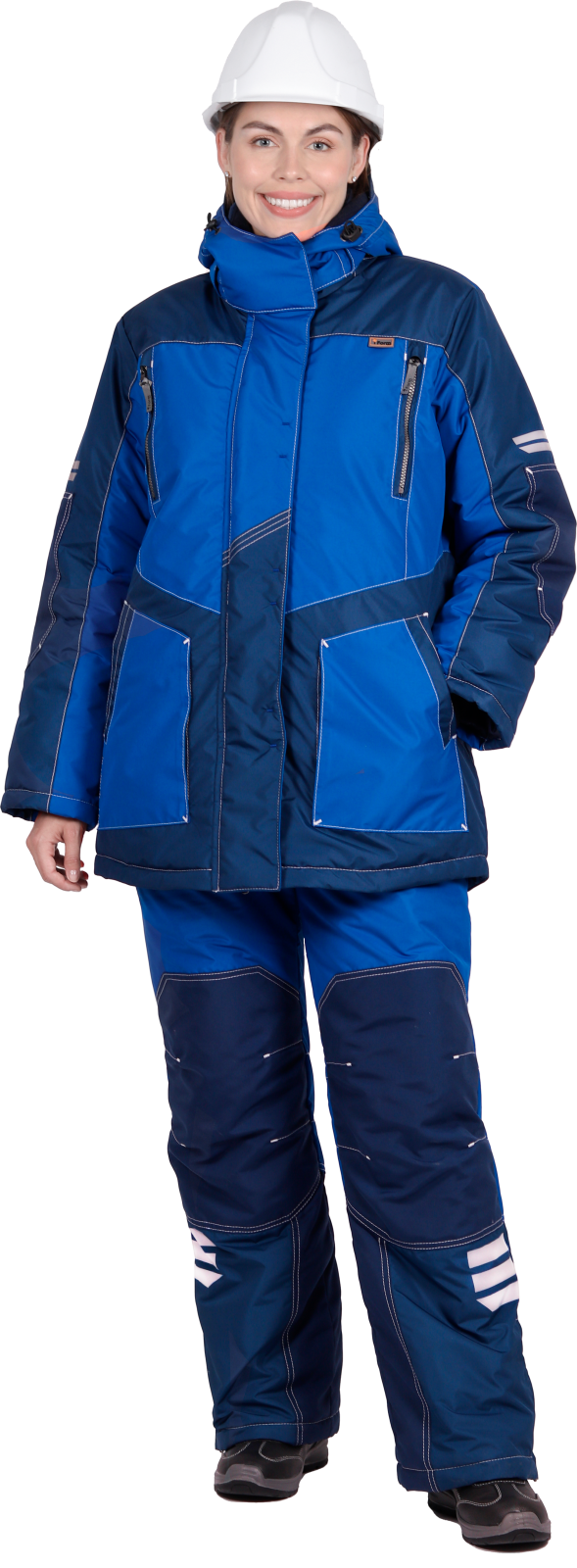 Куртка зимняя женская Эдванс, тк.Нортси,135, т.синий/васильковый