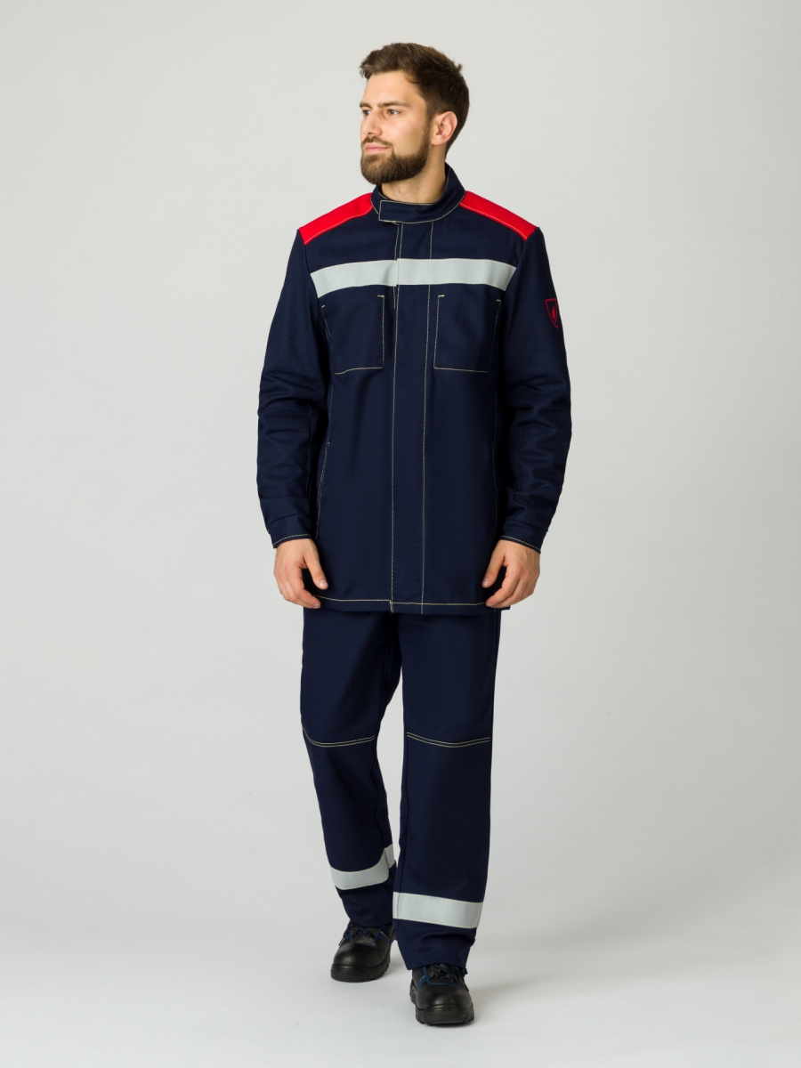 Костюм сварщика 3 кл. защиты Огненный щит М214 пропитка Пробан, тк.Хлопок,450 М