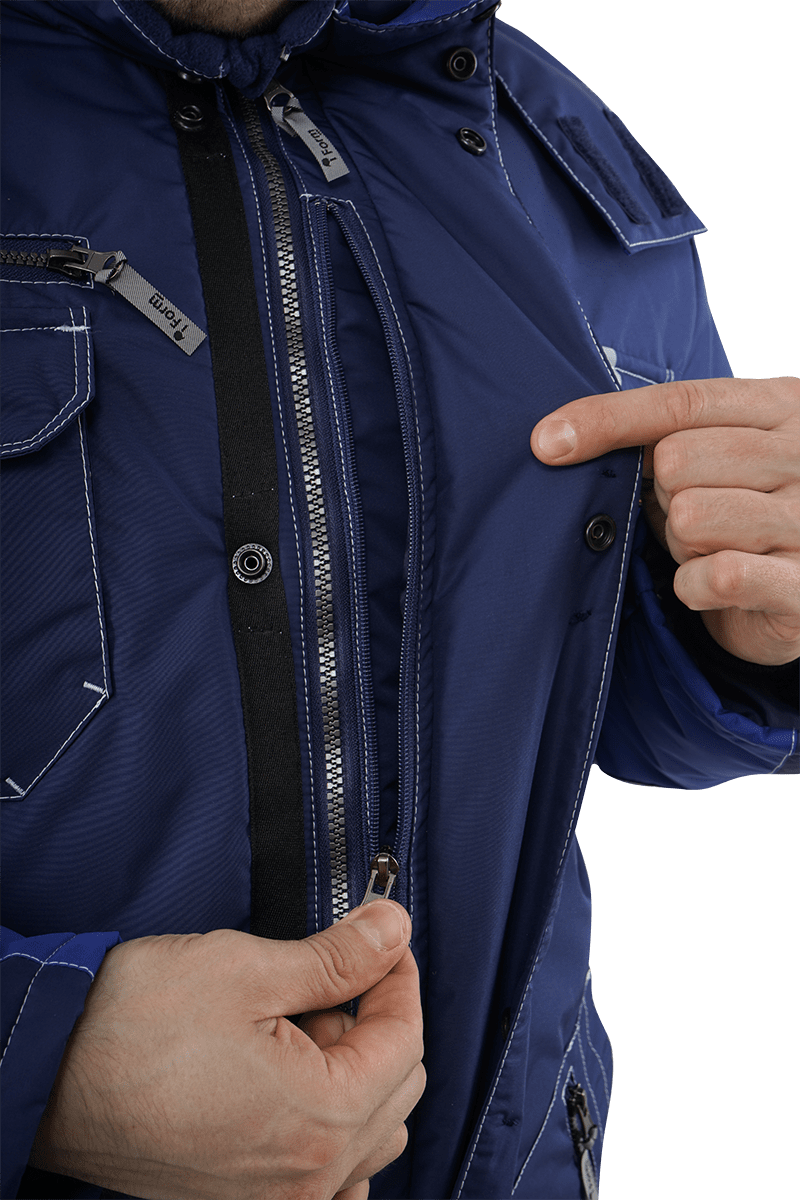 Куртка зимняя мужская Эдванс, тк.Нортси,155, т.синий/васильковый