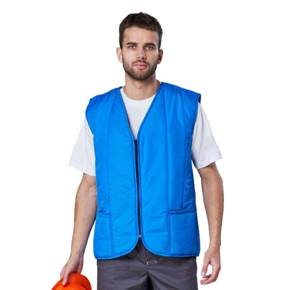 Жилет утепленный Стажер, тк.Дюспо, 200, васильковый М