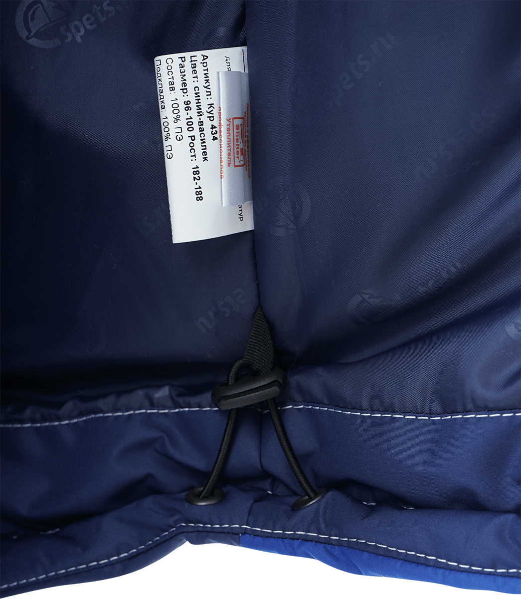Куртка зимняя мужская Эдванс, тк.Нортси,155, т.синий/васильковый