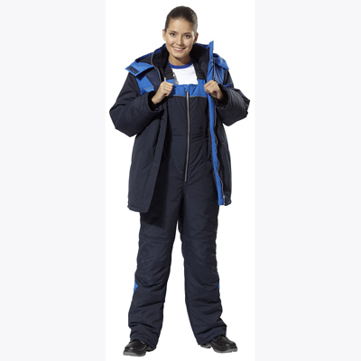 Костюм зимний женский Лавина, Смесовая,140, п/к, т.синий/васильковый М