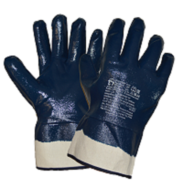 Перчатки х/б с нитриловым обливом, манжет крага, Р5004 РосМарка