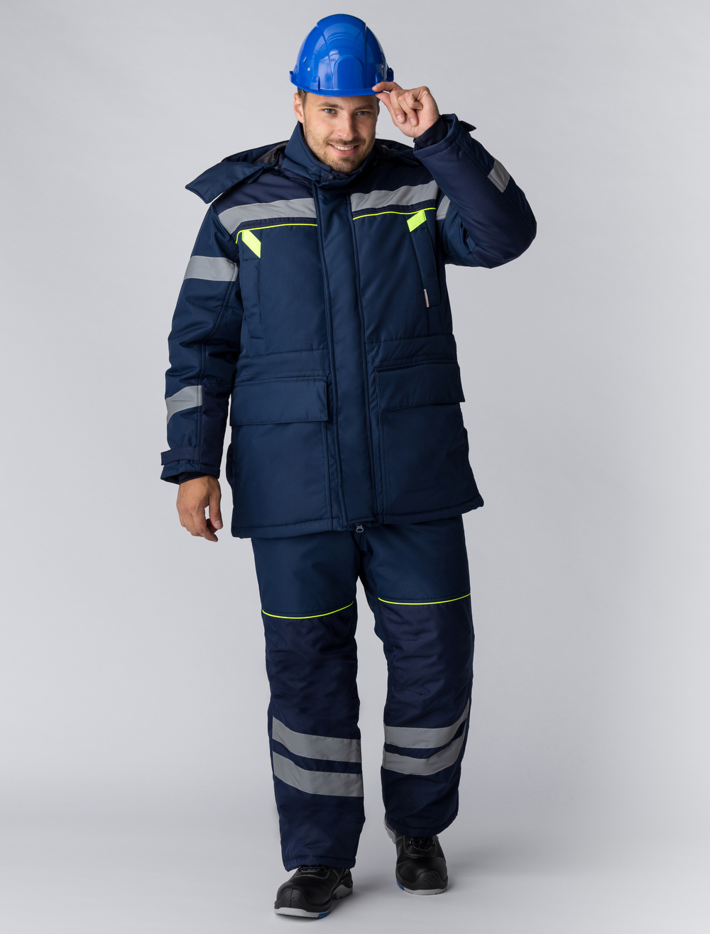 Костюм зимний ИТР PROFLINE SPECIALICT WINTER, тк.Восток-Мембрана, п/к+жилет, т.синий М