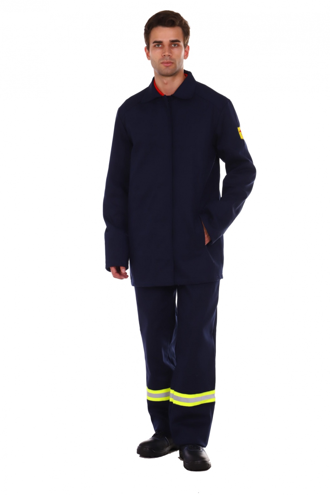 Костюм сварщика 3 кл. защиты летний Гефест СТ, брюки, т.синий М