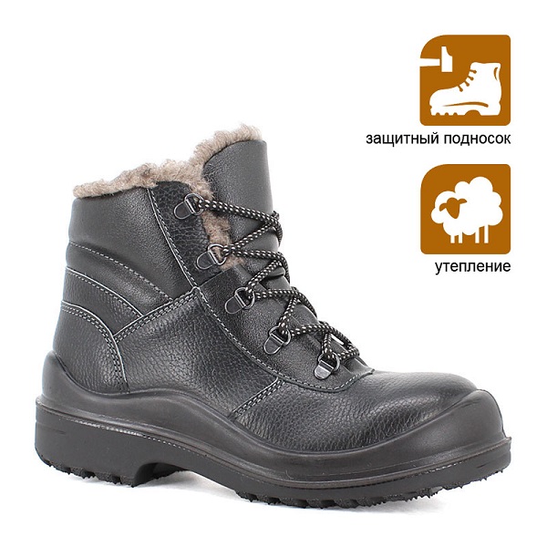 Ботинки зимние, кожа, ПУ/ТПУ, КП, шерстяной мех, С22 Roverboots